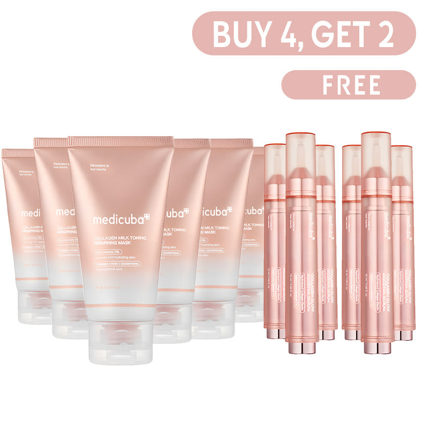 🔥Last Day 70% Off-Milky Glow Lock Collagen Duo l Wrapping Mask (20-Min Use) + Booster Milk Serum