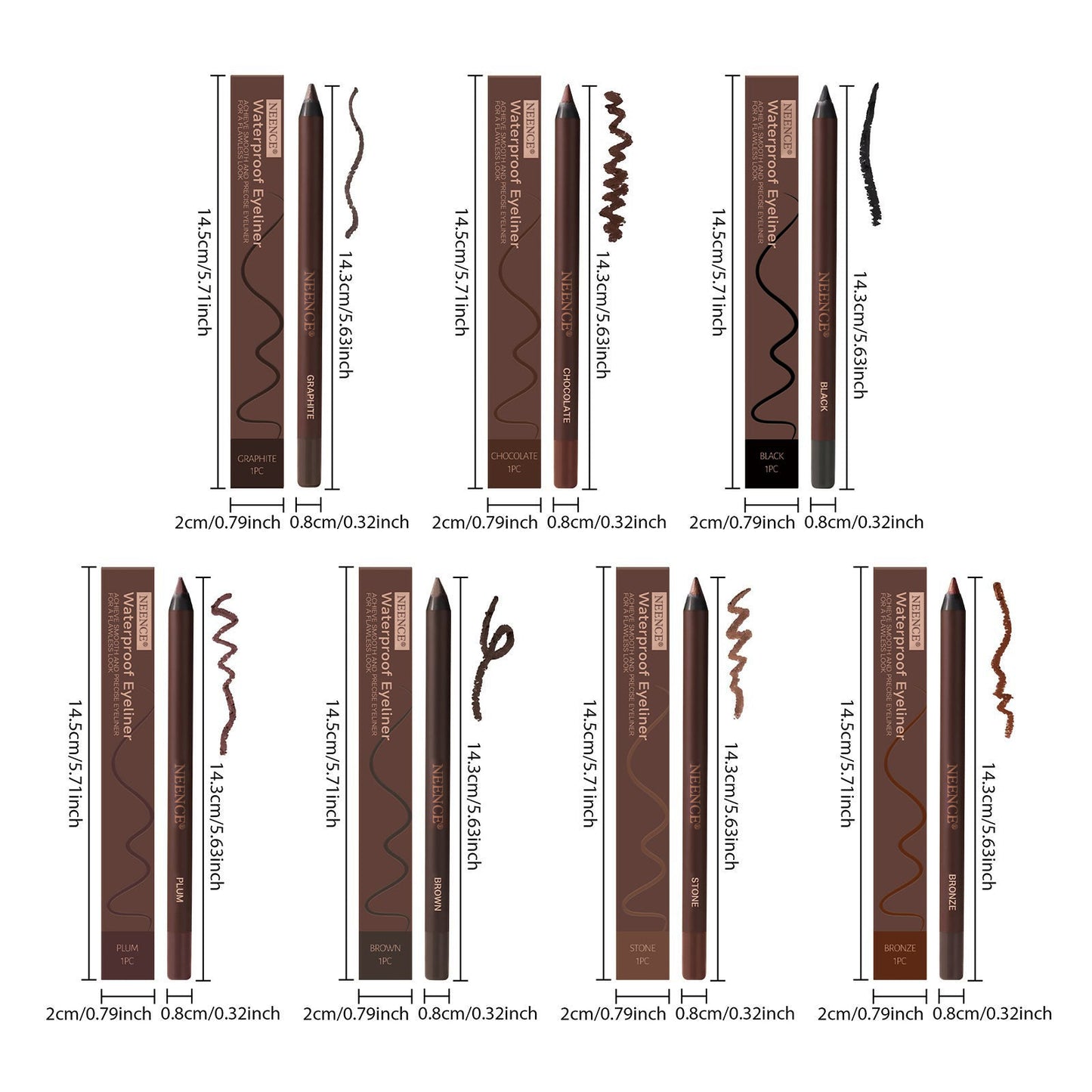 LAST DAY: BUY 1 GET 1 FREE✨24HR Waterproof Eyeliner Duo Sharpenable Eye Pencil🧡
