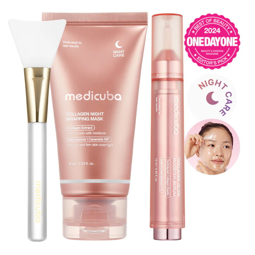 🔥Last Day 70% Off-Milky Glow Lock Collagen Duo l Wrapping Mask (20-Min Use) + Booster Milk Serum