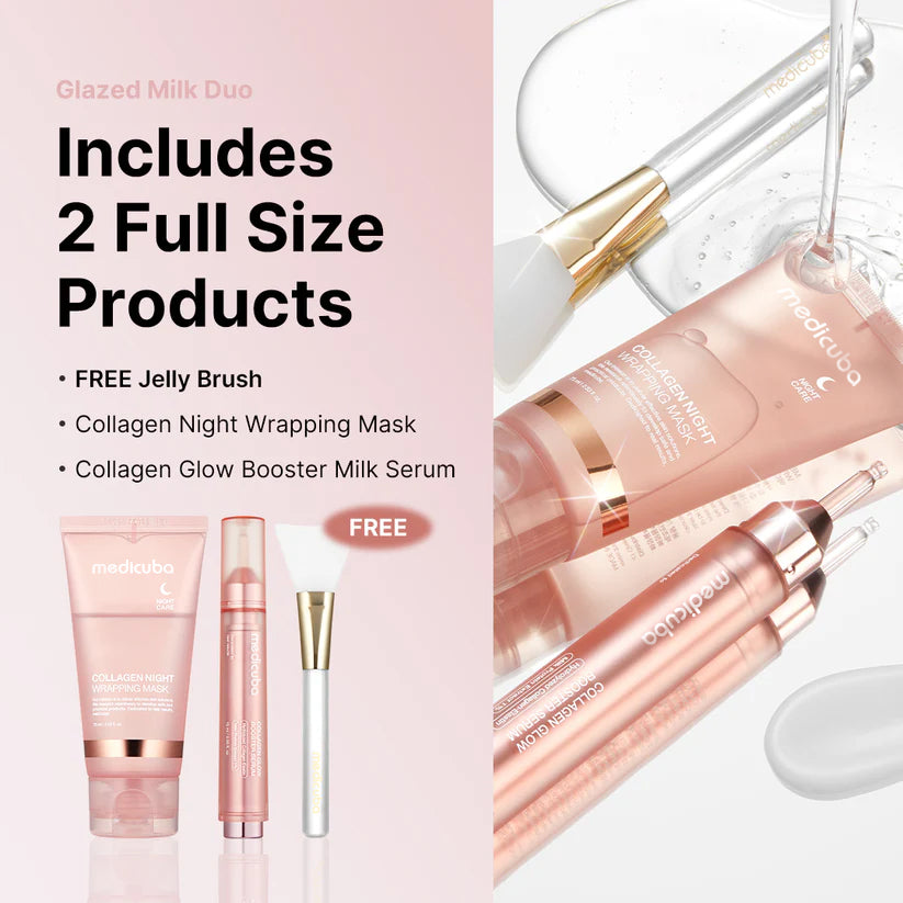 🔥Last Day 70% Off-Milky Glow Lock Collagen Duo l Wrapping Mask (20-Min Use) + Booster Milk Serum