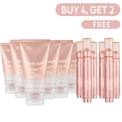 🔥Last Day 70% Off-Milky Glow Lock Collagen Duo l Wrapping Mask (20-Min Use) + Booster Milk Serum