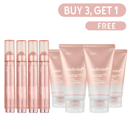 🔥Last Day 70% Off-Milky Glow Lock Collagen Duo l Wrapping Mask (20-Min Use) + Booster Milk Serum