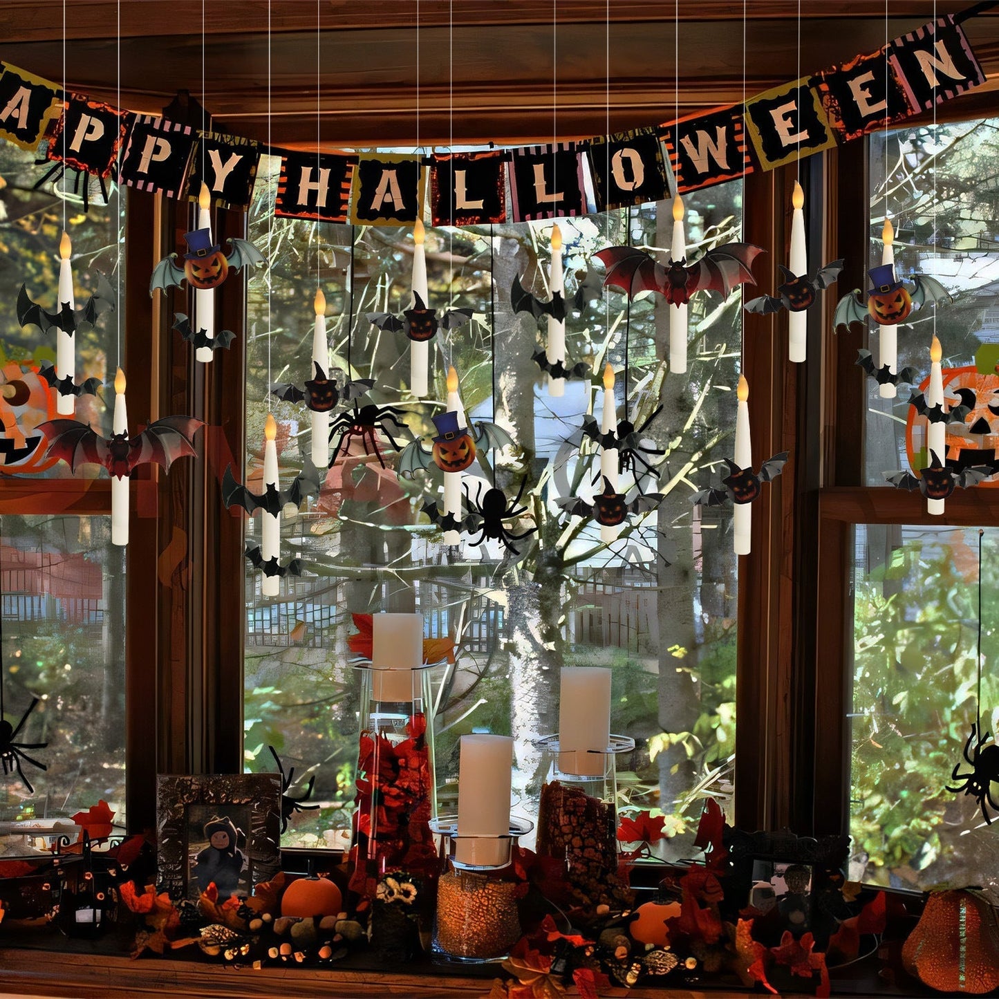 Halloween Early Bird Special! 🎃 Price goes back to normal in 3 days! 👻🎃Flameless Candles with Magic Wand Remote for Halloween Decor