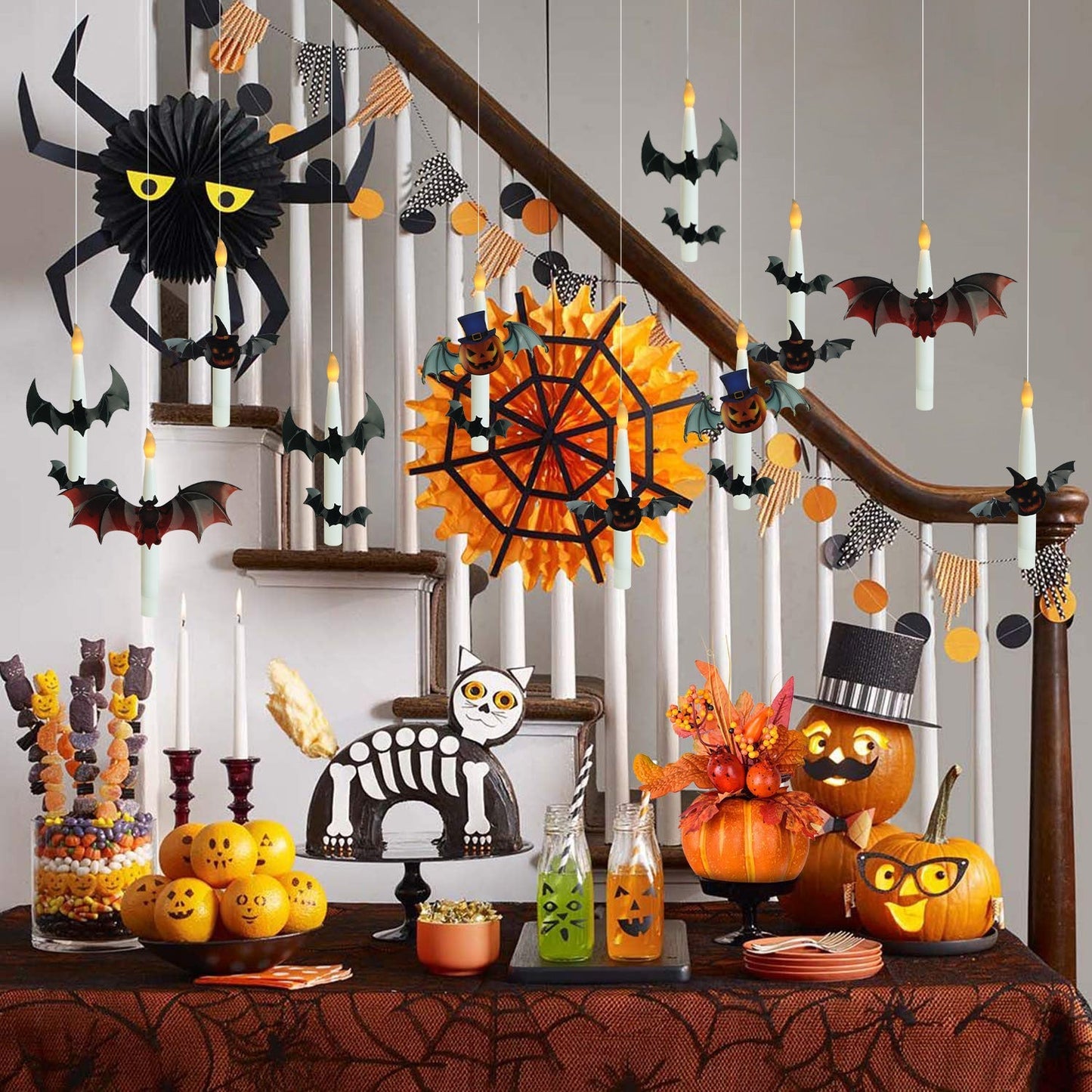 Halloween Early Bird Special! 🎃 Price goes back to normal in 3 days! 👻🎃Flameless Candles with Magic Wand Remote for Halloween Decor