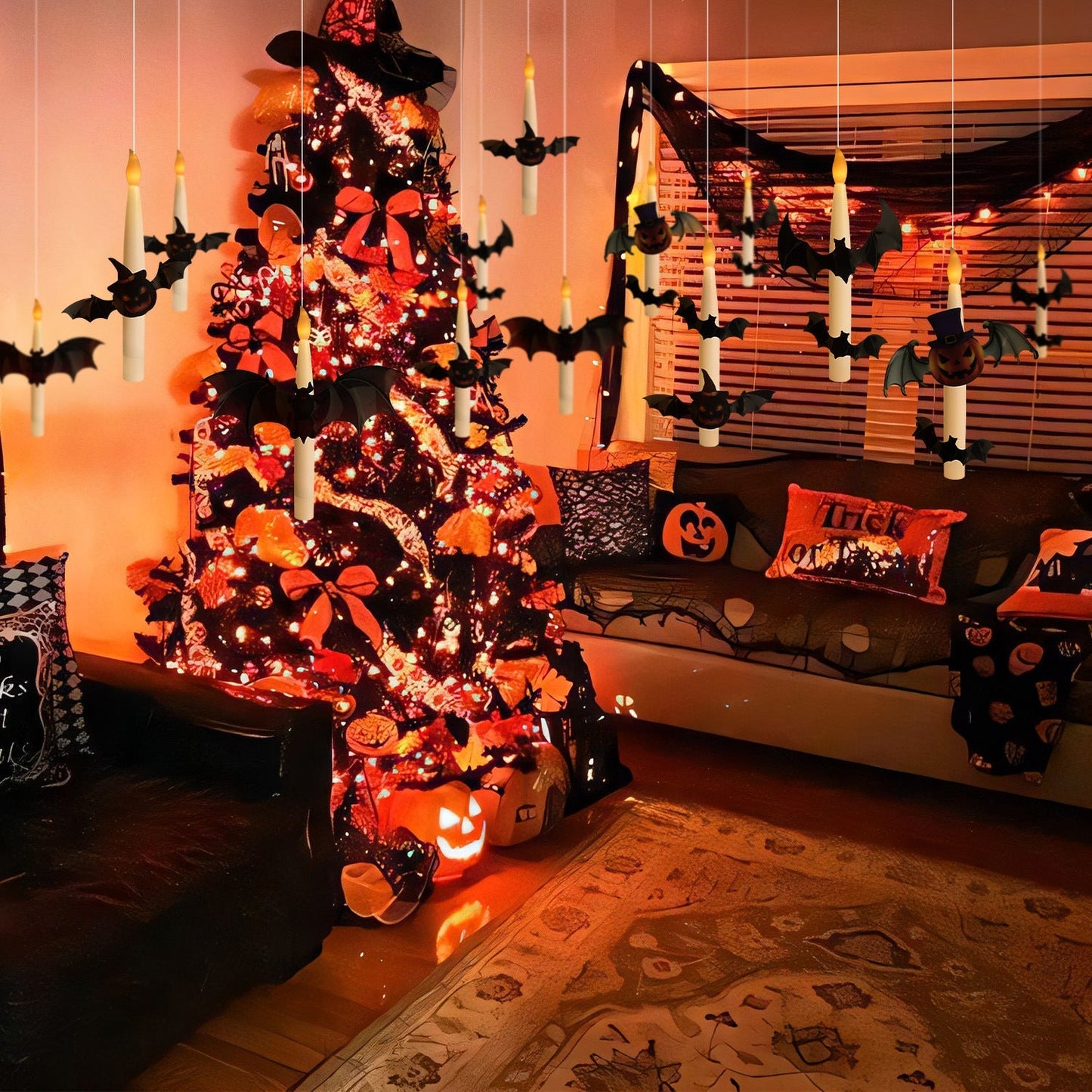 Halloween Early Bird Special! 🎃 Price goes back to normal in 3 days! 👻🎃Flameless Candles with Magic Wand Remote for Halloween Decor