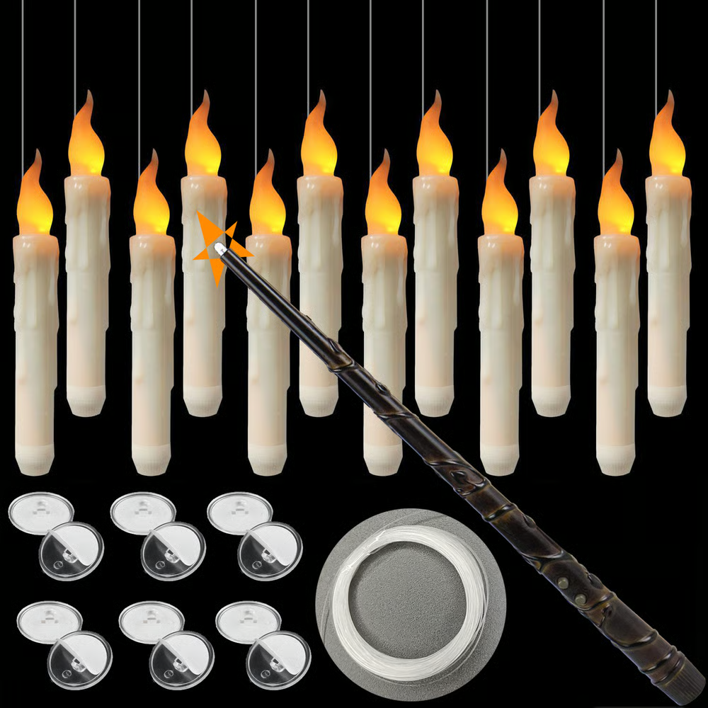 Halloween Early Bird Special! 🎃 Price goes back to normal in 3 days! 👻🎃Flameless Candles with Magic Wand Remote for Halloween Decor