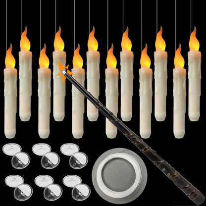 Halloween Early Bird Special! 🎃 Price goes back to normal in 3 days! 👻🎃Flameless Candles with Magic Wand Remote for Halloween Decor