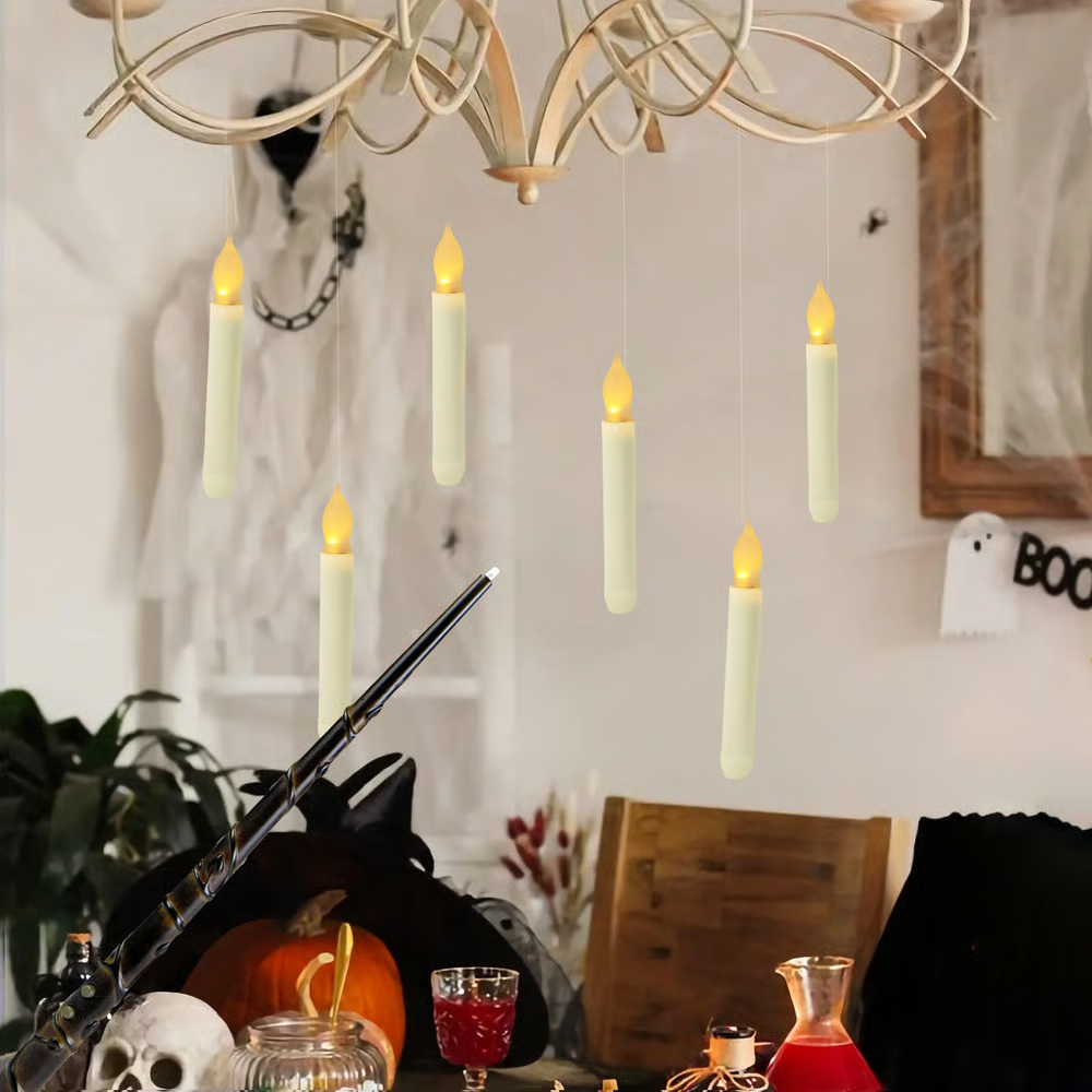Halloween Early Bird Special! 🎃 Price goes back to normal in 3 days! 👻🎃Flameless Candles with Magic Wand Remote for Halloween Decor
