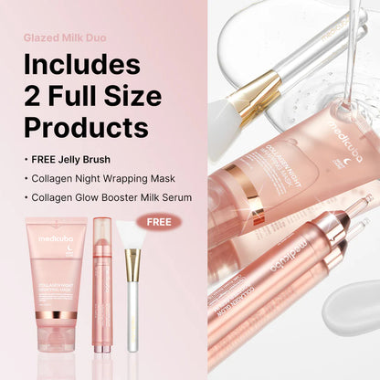🔥Last Day 70% Off-Milky Glow Lock Collagen Duo l Wrapping Mask (20-Min Use) + Booster Milk Serum